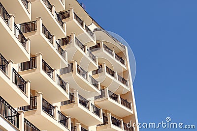 Hotel facade Stock Photo