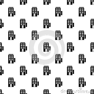 Hotel five stars pattern, simple style Vector Illustration