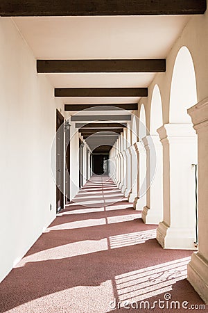 Hotel Hallway - Austin, Texas Stock Photo