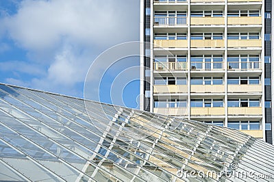 Hotel and Holiday Center IFA in Burgtiefe Editorial Stock Photo
