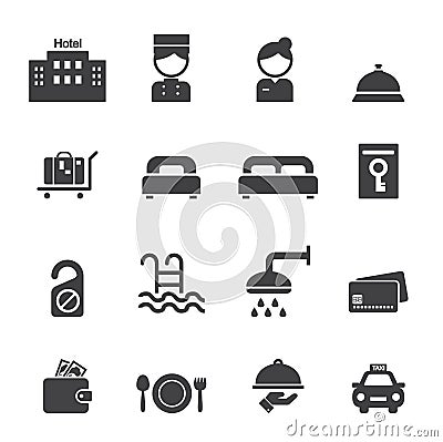 Hotel icon Vector Illustration