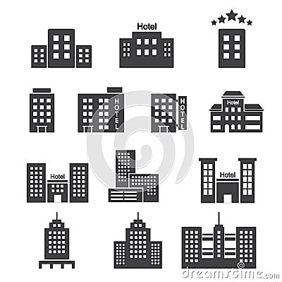 Hotel icon Vector Illustration