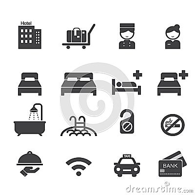 Hotel icon Vector Illustration