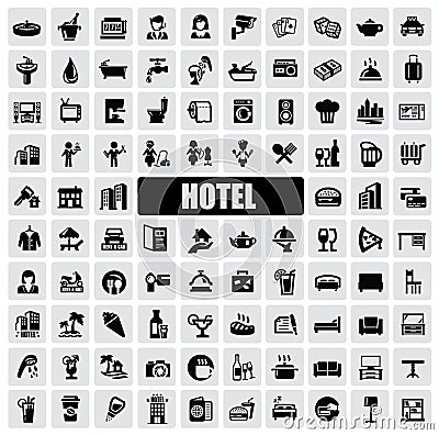 Hotel icons Vector Illustration