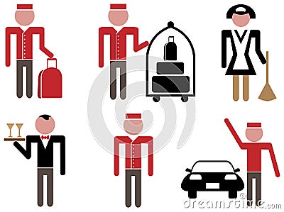 Hotel icons Vector Illustration