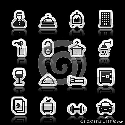 Hotel icons Vector Illustration