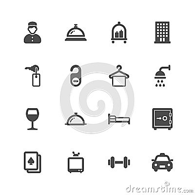 Hotel icons Vector Illustration