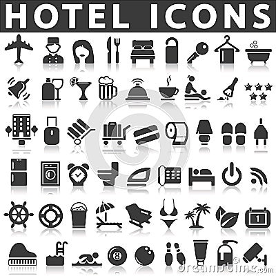 Hotel Icons Vector Illustration