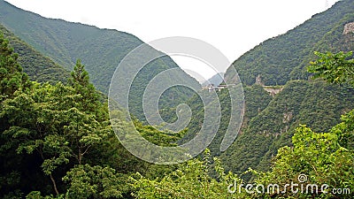 Hotel Iya Onsen in Iya valley in Japan Stock Photo