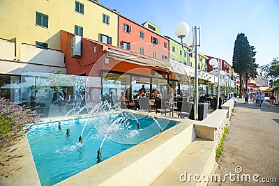 Hotel Jadran in Njivice Editorial Stock Photo