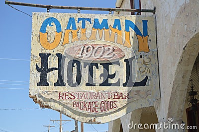 Hotel In Oatman Route 66 . Editorial Stock Photo