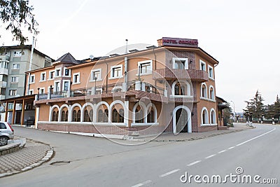 Hotel from Slanic Prahova city Editorial Stock Photo