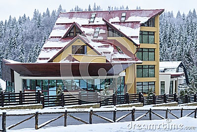 Hotel in Poiana Brasov, Romania Editorial Stock Photo