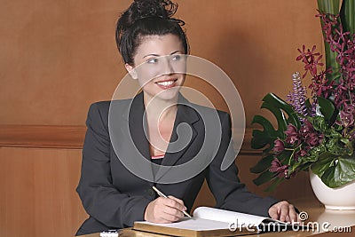 Hotel Reception Stock Photo