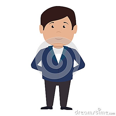 hotel receptionist character icon Cartoon Illustration