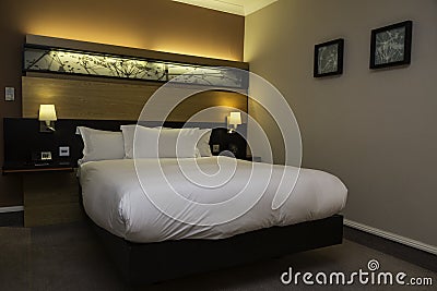 King size bed Stock Photo