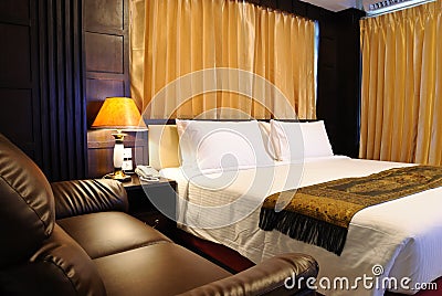 Hotel room in Thailand Stock Photo