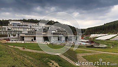 The Hotel Saliris Resort Spa in Egerszalok Stock Photo