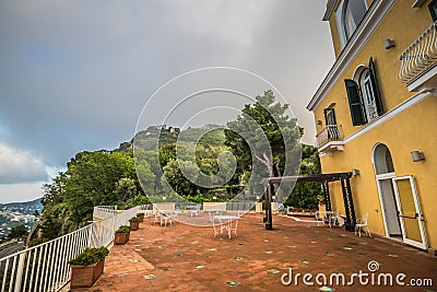 The Hotel San Michele in spring, in Anacapri on the island of Capri, Italy Stock Photo