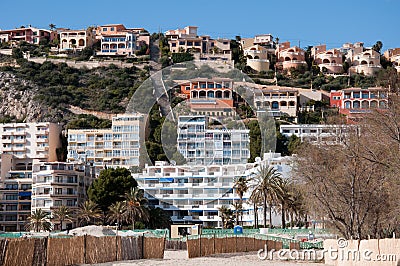 Hotel Scenery Of Santa Ponsa, Majorca, Spain Stock Photo