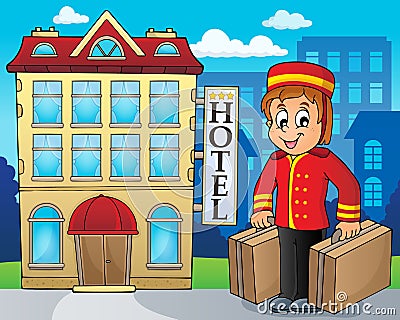 Hotel theme image 2 Vector Illustration