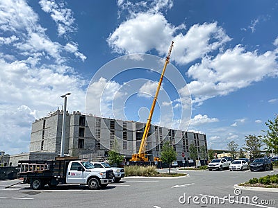 A hotel under construction Editorial Stock Photo