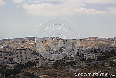 Hotels and residences in the West Bank Stock Photo