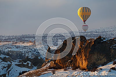 Hotfire balloons festival, cappadocia, turkey, kappadokya Stock Photo