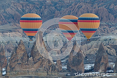 Hotfire balloons festival, cappadocia, turkey, kappadokya Stock Photo