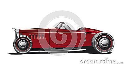 Hotrod, Illustration Stock Photo