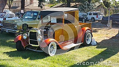 Hotrod truck Modesto car show Editorial Stock Photo