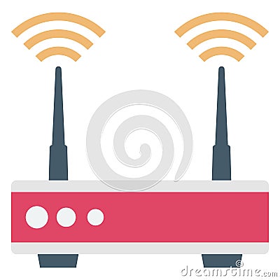 Hotspot modem, internet wirelessColor Vector icon which can easily modify or edit Stock Photo