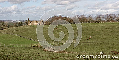 Houghton house ruin Editorial Stock Photo