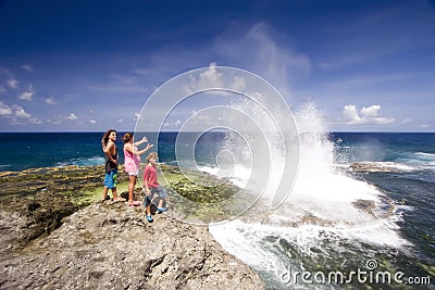 Houma Blowholes 05 Stock Photo