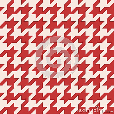 Houndstooth check pattern, Xmas plaid pattern vector Vector Illustration