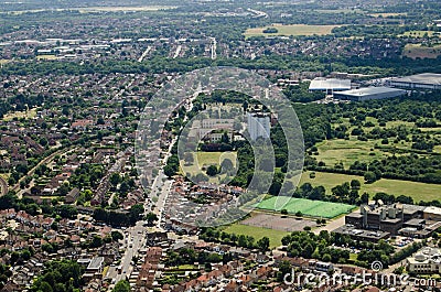 Hounslow - aerial view Stock Photo