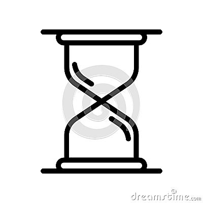 Hourglass line icon Vector Illustration