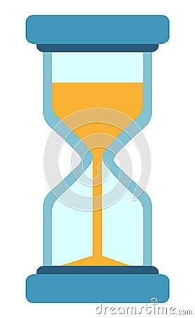 Hour Glass Countdown Sand Clock Icon Minute Vector Vector Illustration