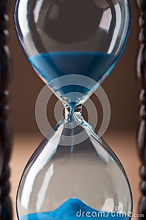 Hourglass clock Stock Photo