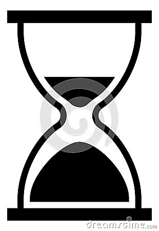 Hourglass icon. Waiting symbol. Loading time cursor Vector Illustration