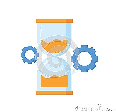 hourglass isolated vector illustration eps10 Vector Illustration