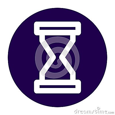 Hourglass Line Style vector icon which can easily modify or edit Vector Illustration