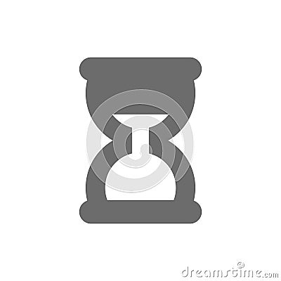 Hourglass or sandglass vector icon Vector Illustration