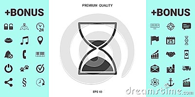 Hourglass time icon Vector Illustration