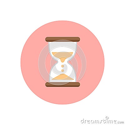 Hourglass vector clipart round Vector Illustration