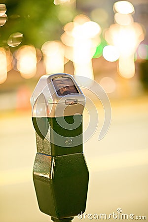 Daily and hourly parking sign in the city Stock Photo