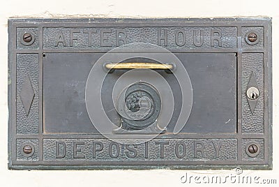 After hours bank depository Stock Photo