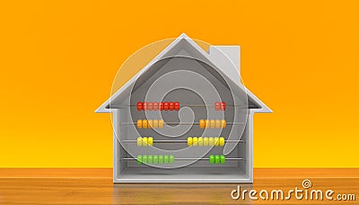 House with abacus Stock Photo