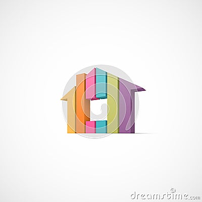 House abstract real estate icon Vector Illustration
