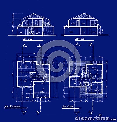 House Blueprints Royalty Free Stock Photography - Image: 4506487